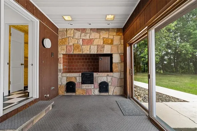 a view of seating area