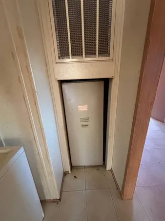 a view of a door in the house