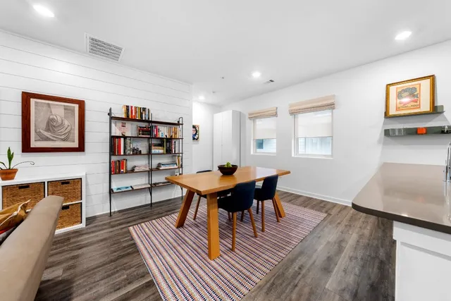 a view of a livingroom with furniture and window
