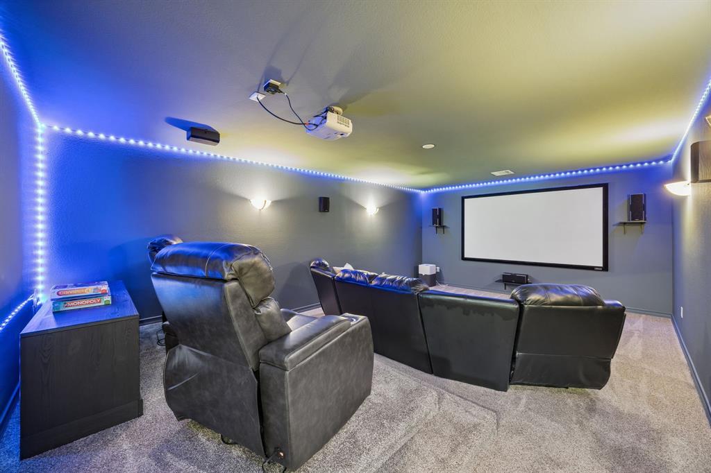 1011 Three Rivers Drive Prosper, TX 75078 - Photo 15 of 27 a projector room with furniture