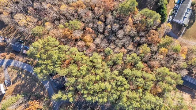 a view of a lake in middle of the town