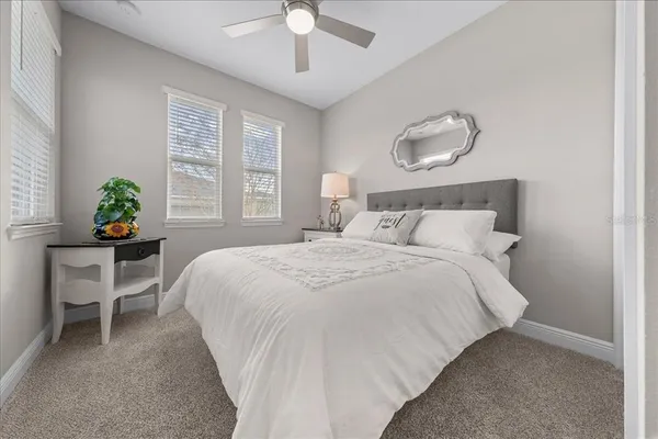 a view of a livingroom with furniture and wooden floor