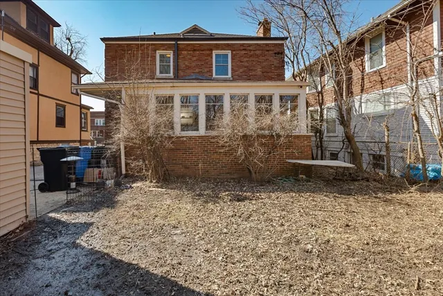 a backyard of a house