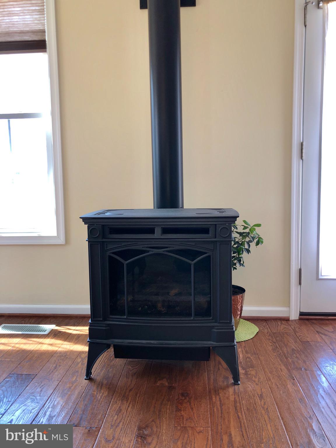 290 Alexis Drive Ranson, WV 25438 - Photo 9 of 33 gas fireplace in living rm with wood floors
