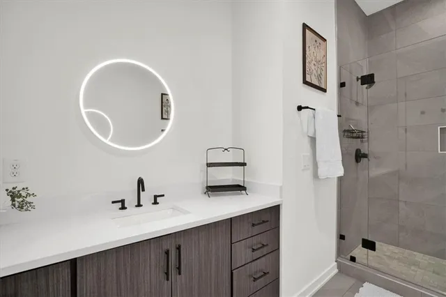 a front view of a house with outdoor seating