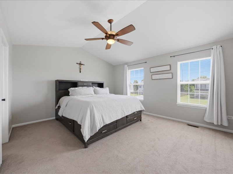 4201 Dillon Street Plano, IL 60545 - Photo 25 of 37 a bedroom with a bed and window