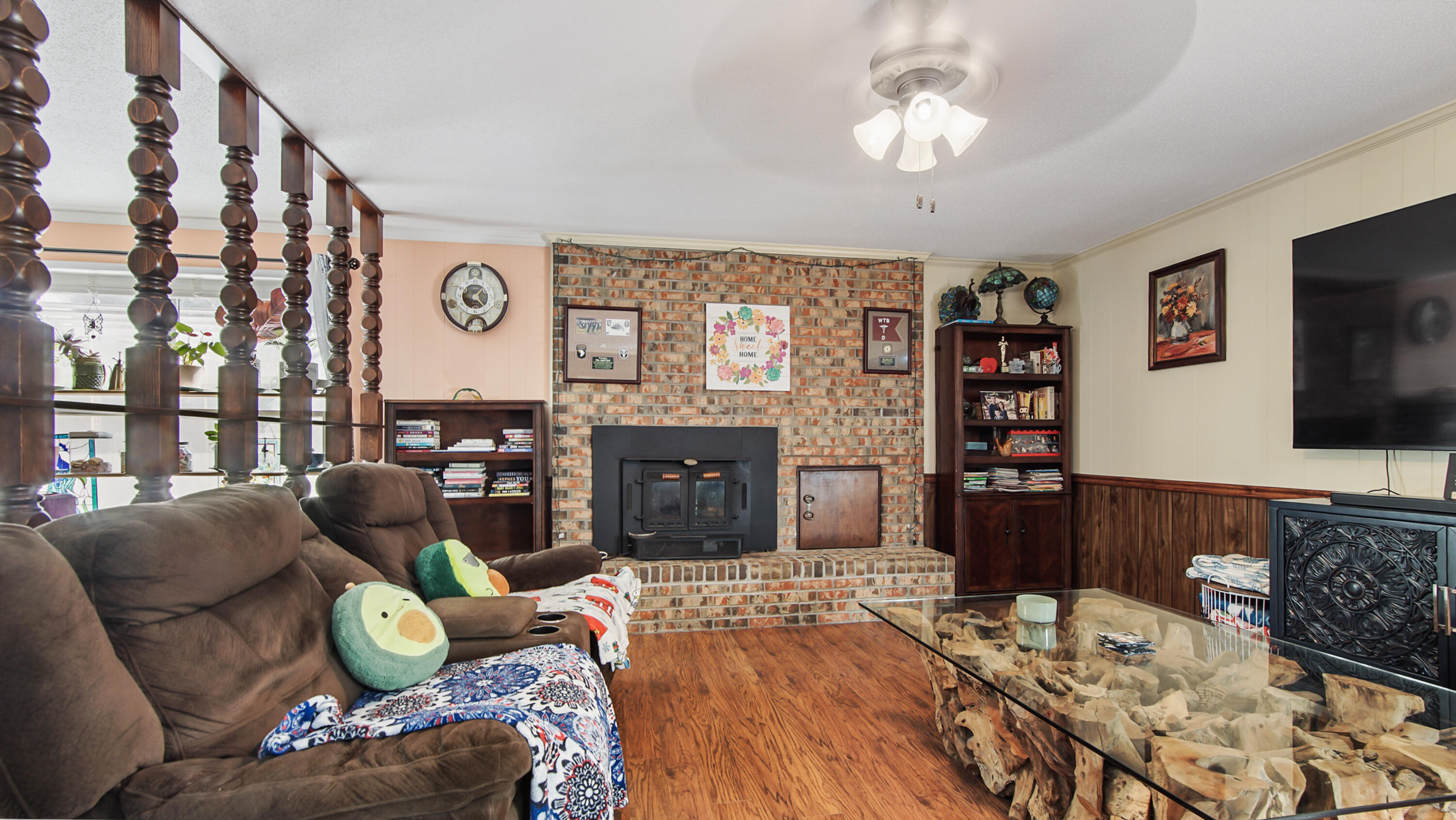 4383 Glen Chambers Road Florala, AL 36442 - Photo 12 of 48 a living room with furniture and a flat screen tv