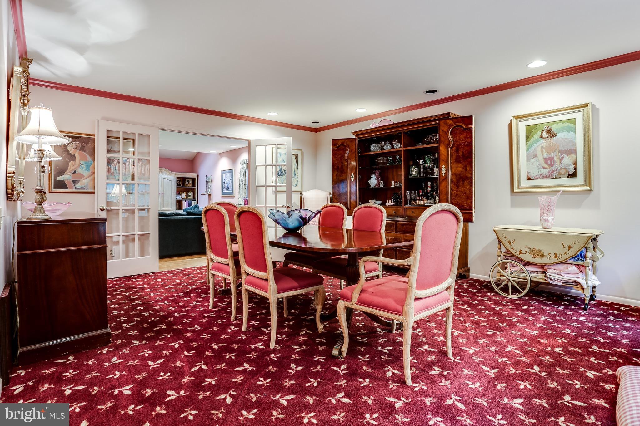 2017 Burdock Road Baltimore, MD 21209 - Photo 3 of 25 Large Dining Room w/ French Doors