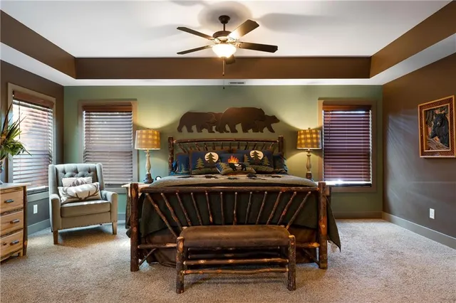 a kitchen with a sink and a microwave
