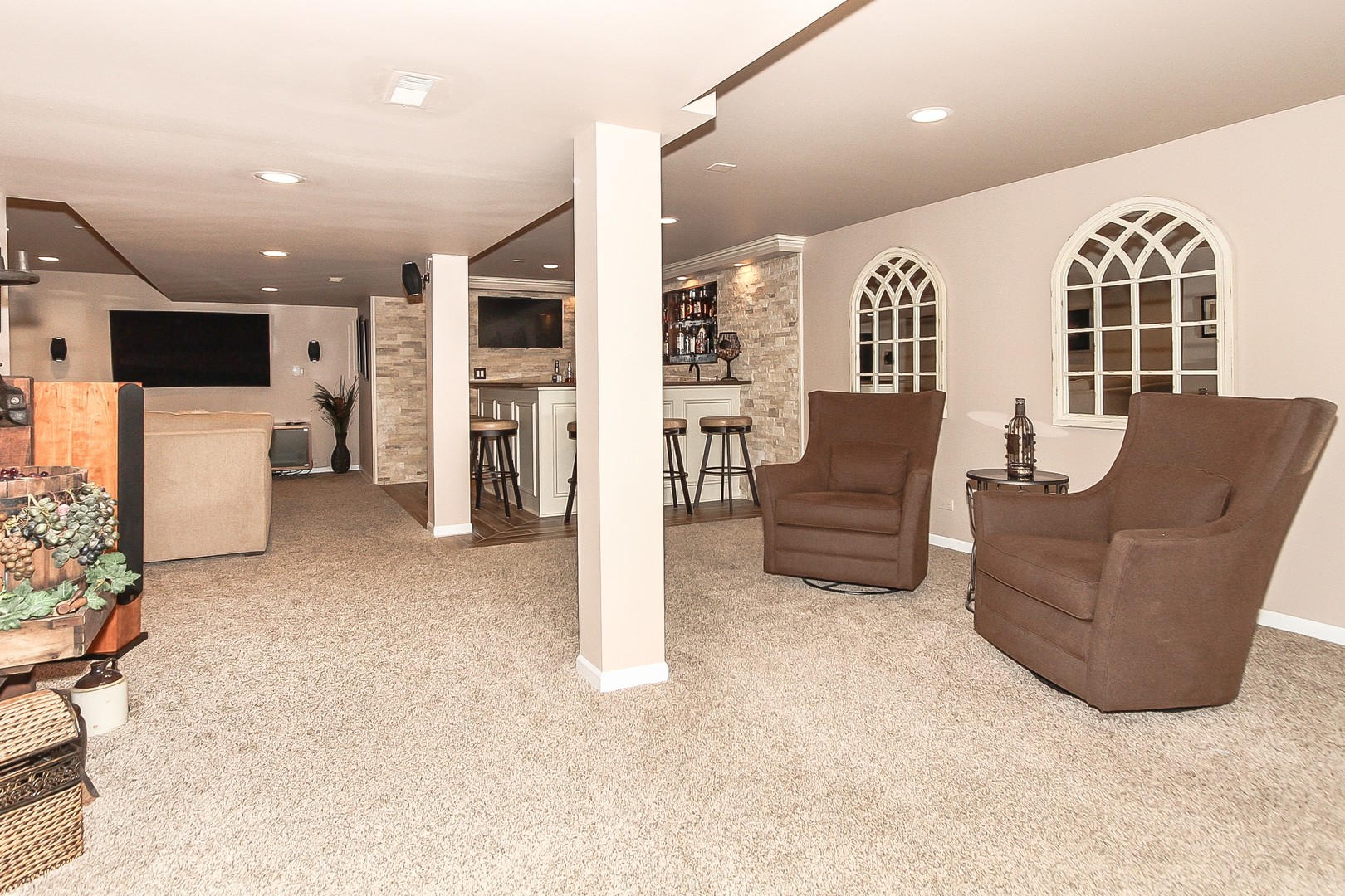 6N734 Henricksen Road St. Charles, IL 60175 - Photo 26 of 40 a living room with furniture and a flat screen tv