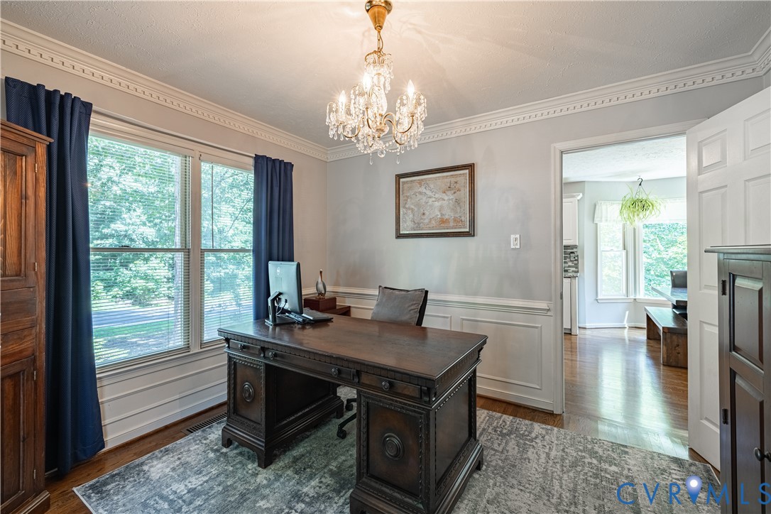 4501 Foxwood Road Chester, VA 23831 - Photo 6 of 42 Interior room featuring crown molding, hardwood fl