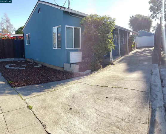 a view of backyard of house