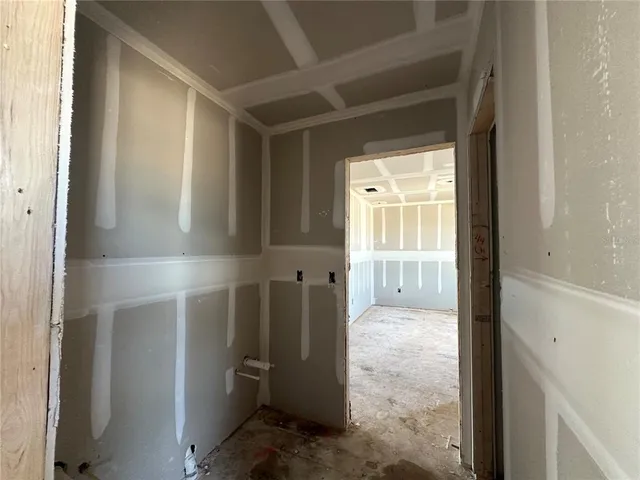 a view of empty room with a window