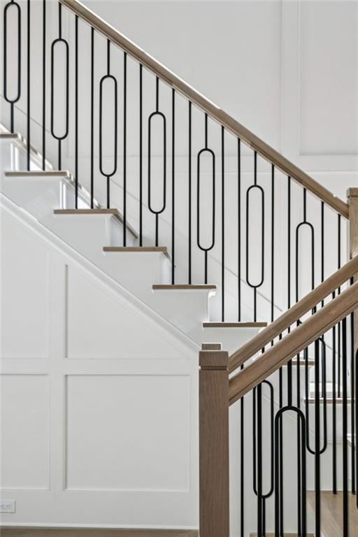 2854 North Thompson Road Northeast Brookhaven, GA 30319 - Photo 4 of 34 a white building with swimming pool and wooden stairs