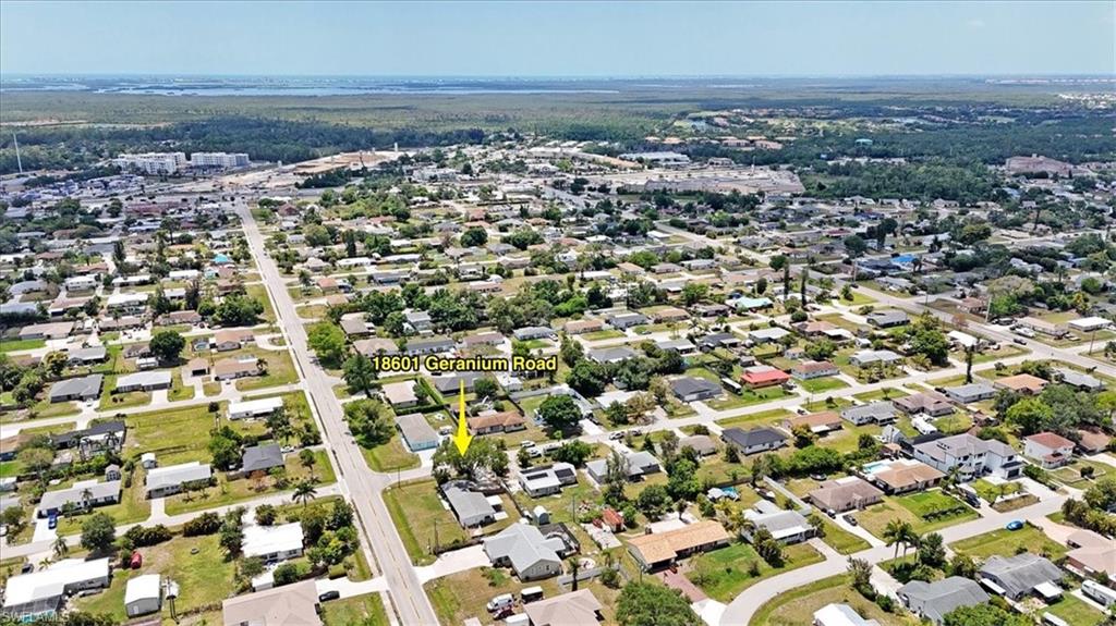 18601 Geranium Road Fort Myers, FL 33967 - Photo 29 of 34 an aerial view of a city with lots of residential buildings