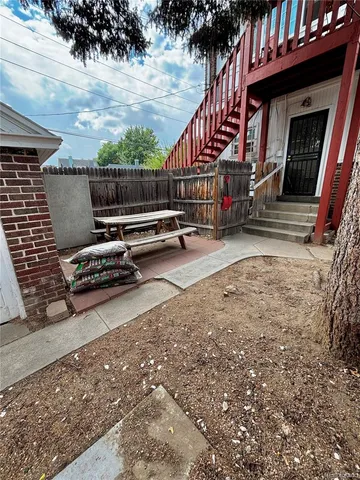 a view of a chairs setting on the deck