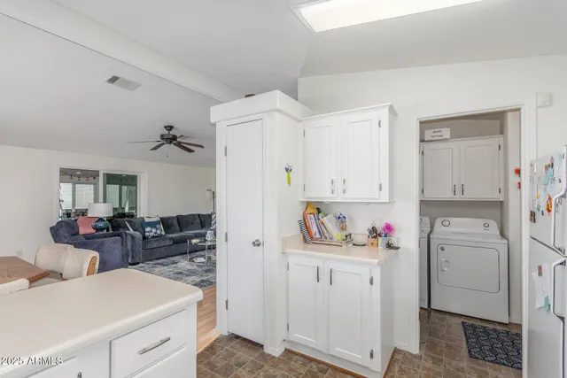 a view of kitchen and sink