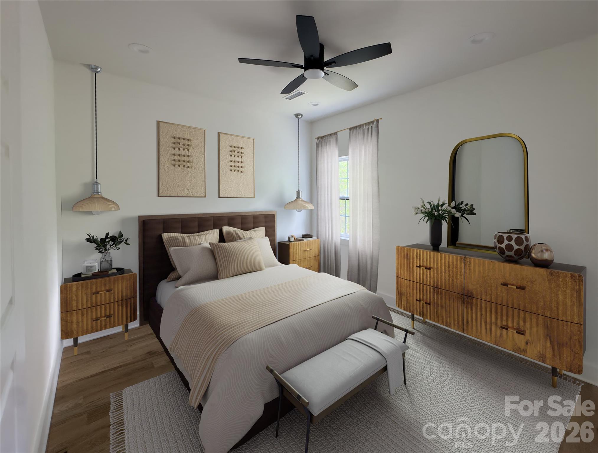 6265 Riviera Run Estates Drive Hickory, NC 28601 - Photo 24 of 44 a bedroom with bed and window