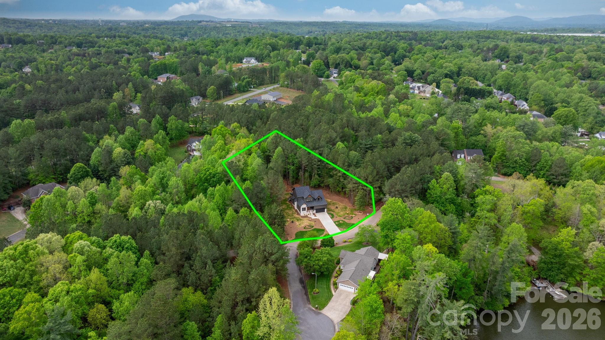 6265 Riviera Run Estates Drive Hickory, NC 28601 - Photo 41 of 44 a view of a lush green forest with lots of trees