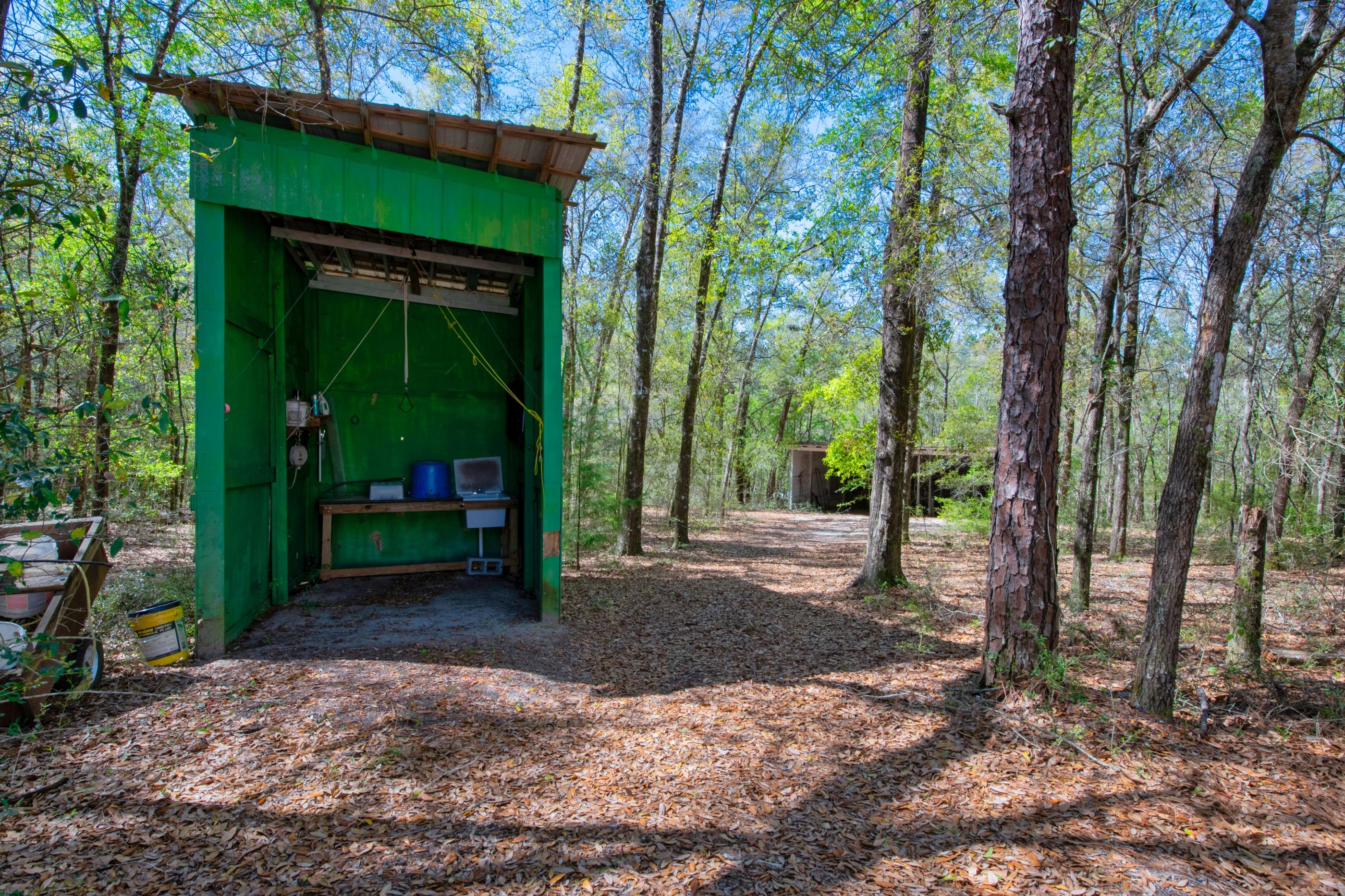 1 Lindley Road Crestview, FL 32536 - Photo 60 of 80 a view of a backyard with a garden and trees