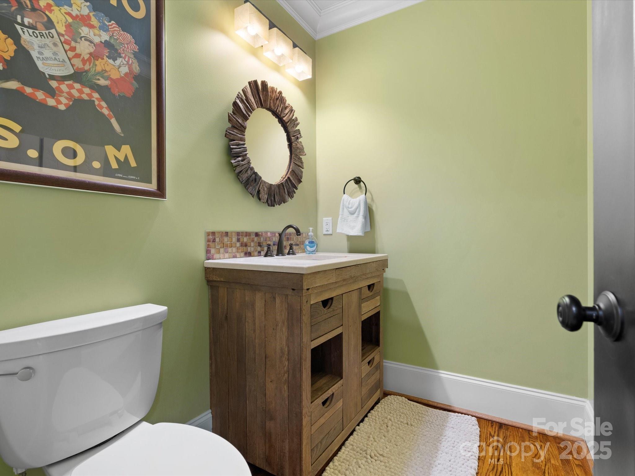 315 Mountainview Drive Charlotte, NC 28270 - Photo 29 of 34 a bathroom with a toilet sink and mirror