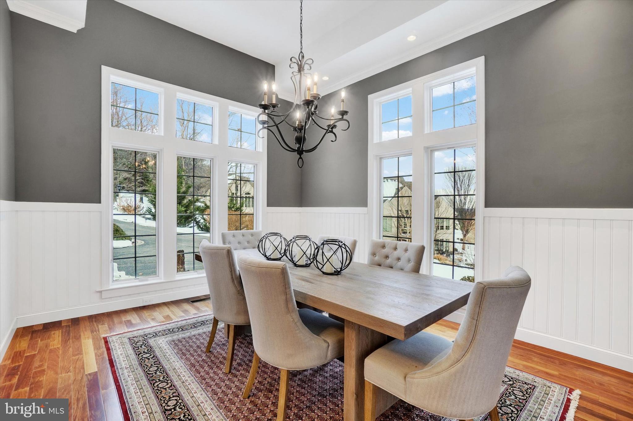 130 Valmere Path York, PA 17403 - Photo 19 of 56 a view of a dining room with furniture wooden floor and chandelier