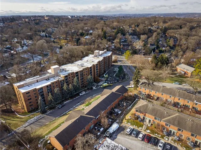 a view of a city with ocean