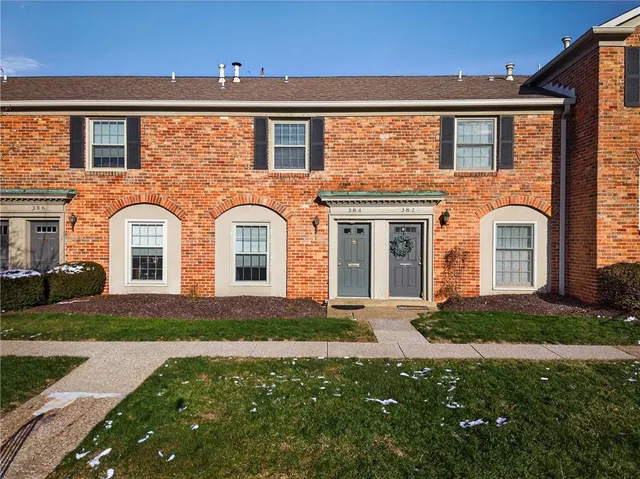 a front view of a house