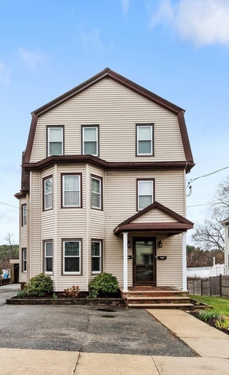 a front view of a house