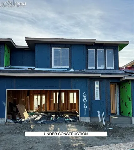 a view of a house with a porch