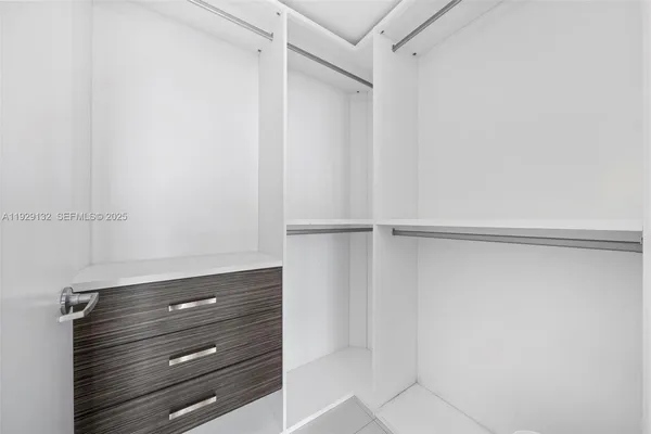 a view of a closet