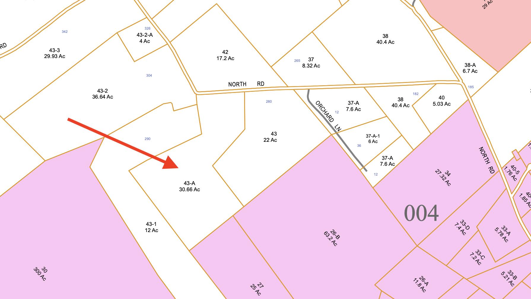 43 North Road Bridgton, ME 04009 - Photo 2 of 10 43a north rd tax map