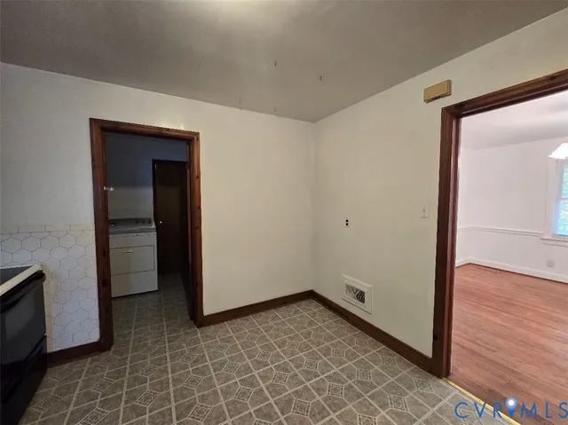 a view of an empty room