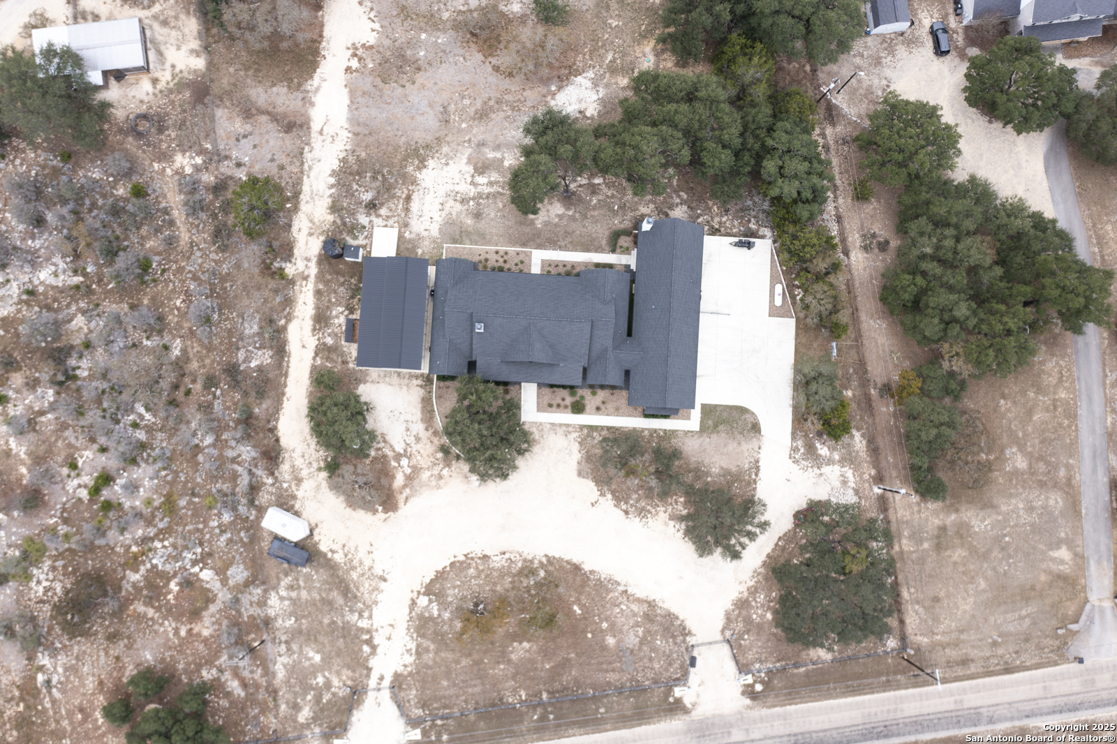 209 River Ridge Boerne, TX 78006 - Photo 54 of 60 a view of a backyard of the house