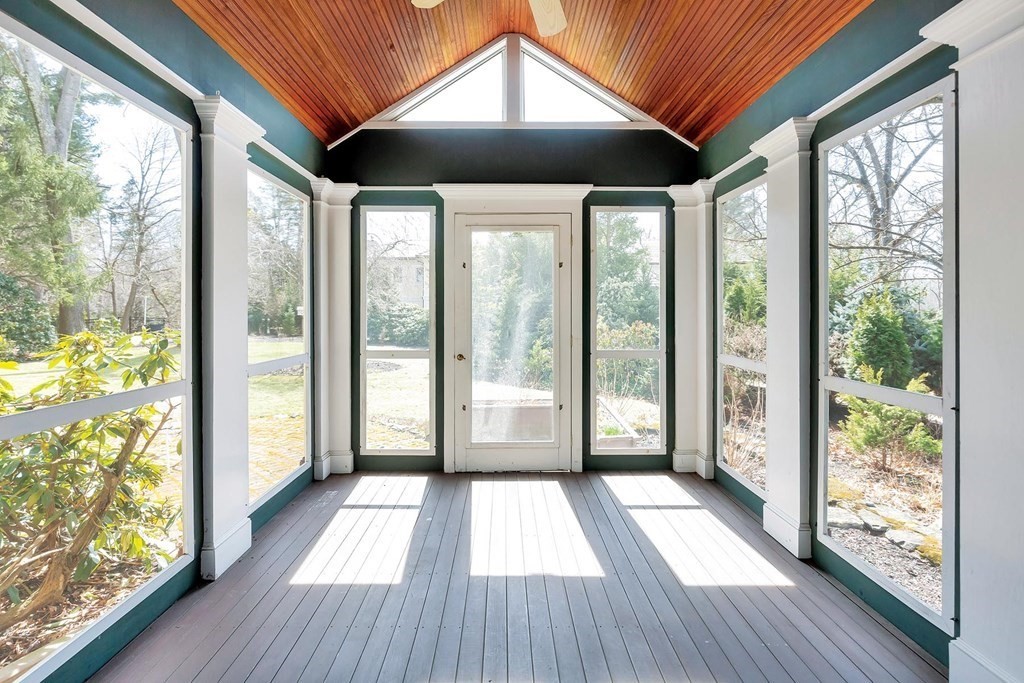 20 Kewadin Road Newton, MA 02468 - Photo 19 of 23 a view of porch with wooden floor and outdoor space