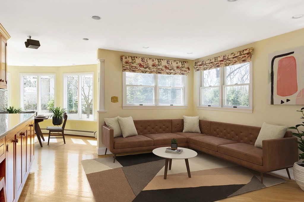 20 Kewadin Road Newton, MA 02468 - Photo 5 of 23 a living room with furniture and a large window