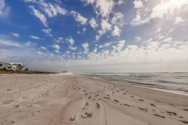 a view of beach and ocean