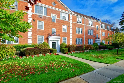 a front view of a building