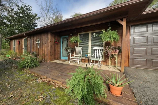 a house view with a seating space