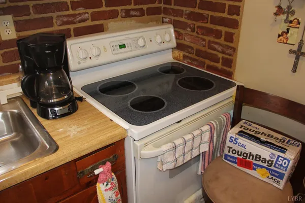 a close view of utility room