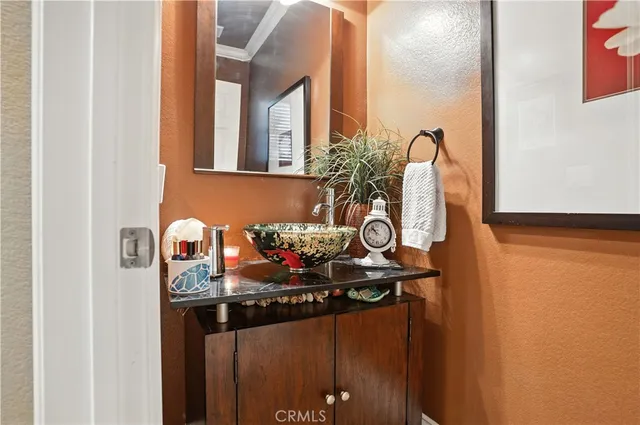 a living room with a fireplace