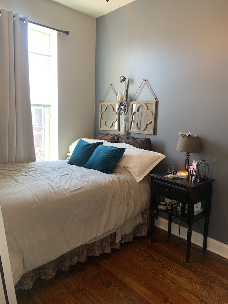 1740 West Huron Street, Unit 3F Chicago, IL 60622 - Photo 11 of 18 a bedroom with a bed a dresser and window