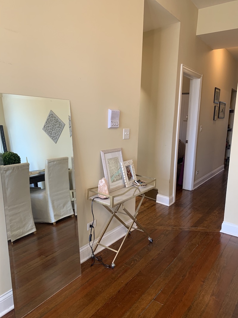 1740 West Huron Street, Unit 3F Chicago, IL 60622 - Photo 6 of 18 a workspace with furniture and wooden floor
