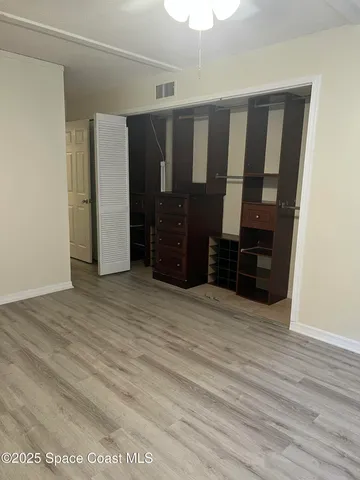 a view of a walk in closet