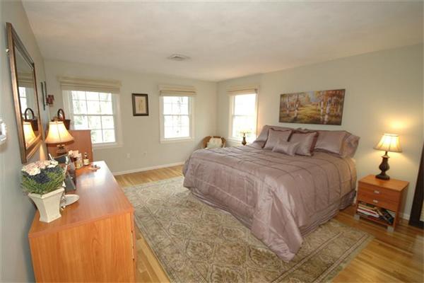 20 Porter Road Andover, MA 01810 - Photo 15 of 30 a bedroom with a bed and wooden floor