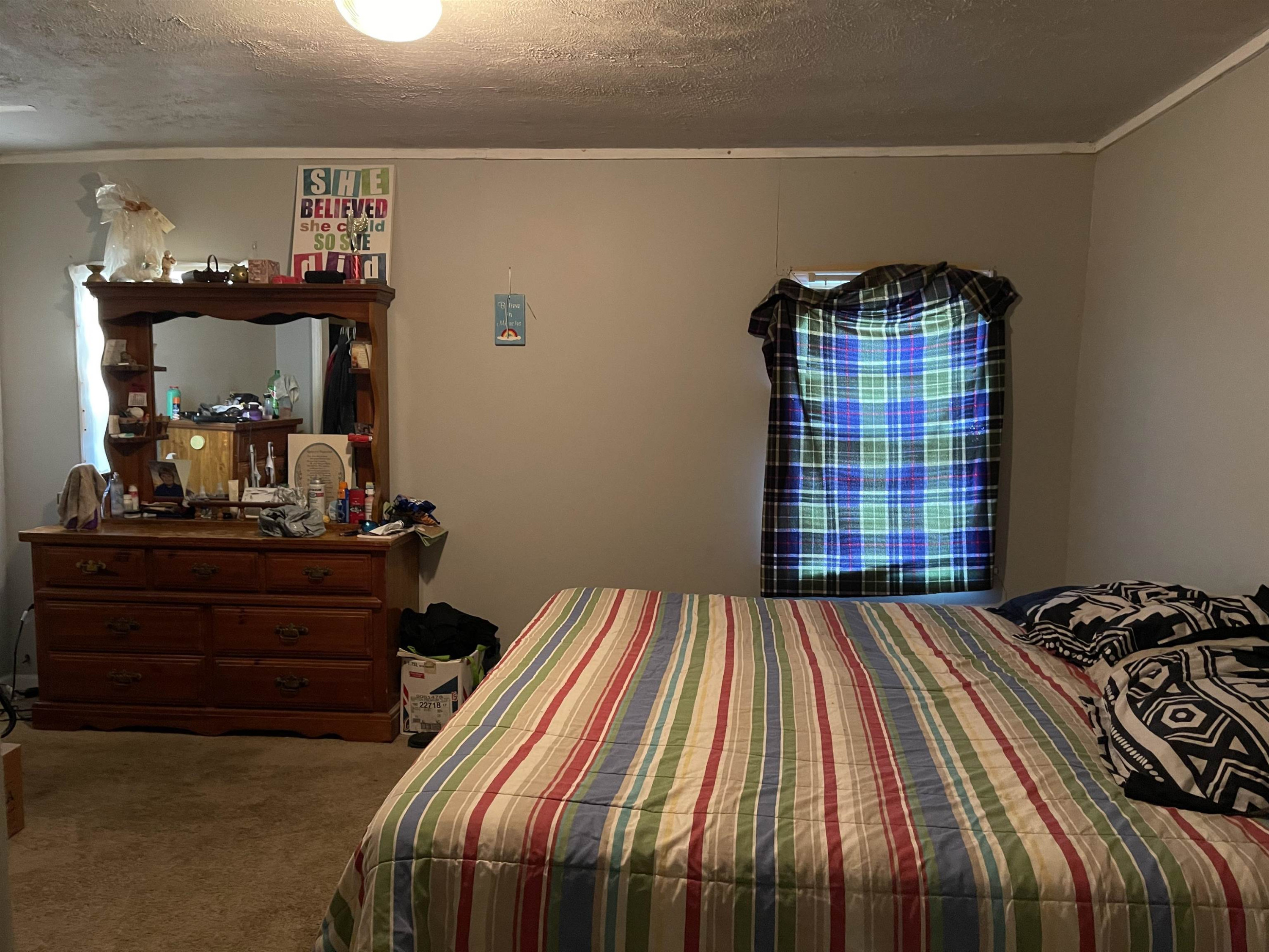 195 Old Denmark Road Jackson, TN 38301 - Photo 8 of 10 a bedroom with a bed and a mirror