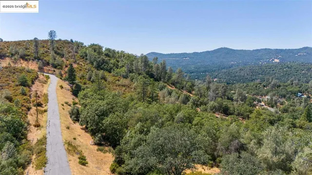 an aerial view of residential house and green space