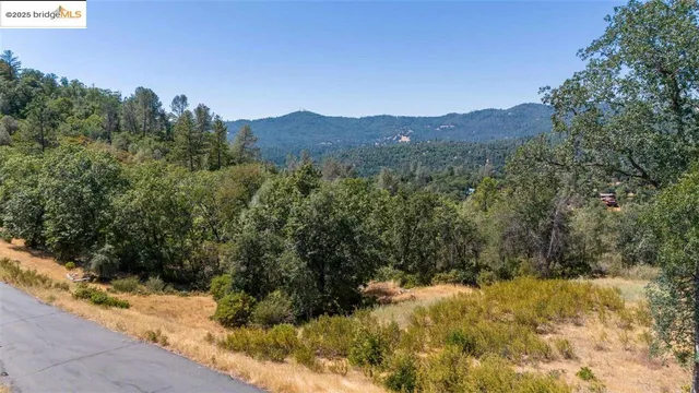 an aerial view of residential house and green space