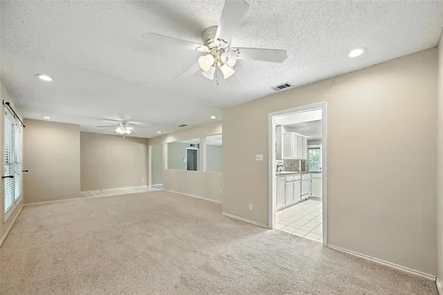 en view of an empty room with a window