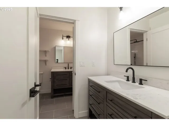 a view of backyard with green space